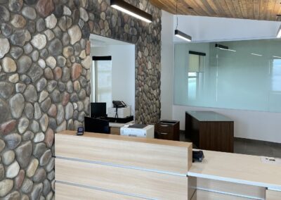 Interior of Sask Landing Visitor Centre